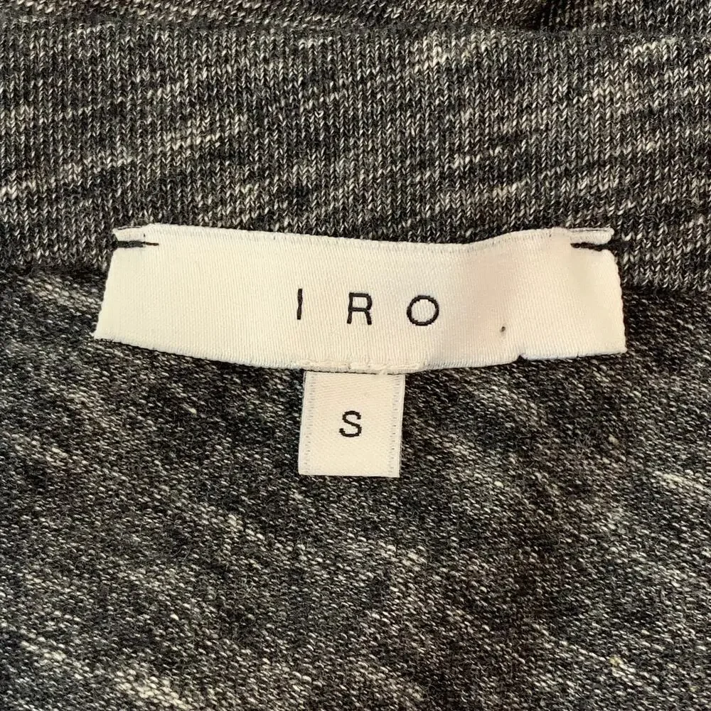 IRO Lousa Skirt Knotted Wrap Wool Blend Pencil Skirt, Heather Gray